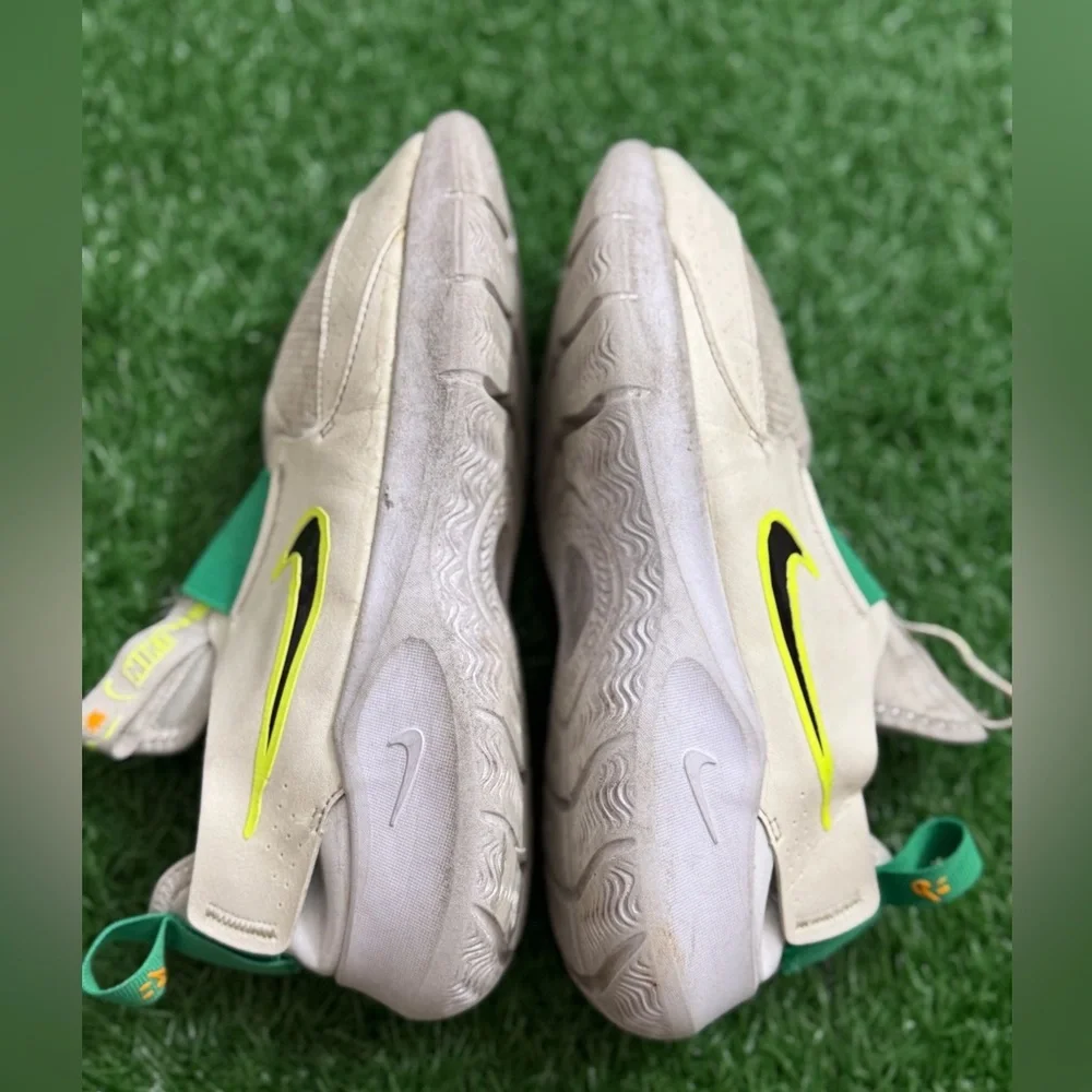 Nike (GS) Nike Flex Runner 3 'White‎ Sport Green Fluorescent Yellow' Size 4Y